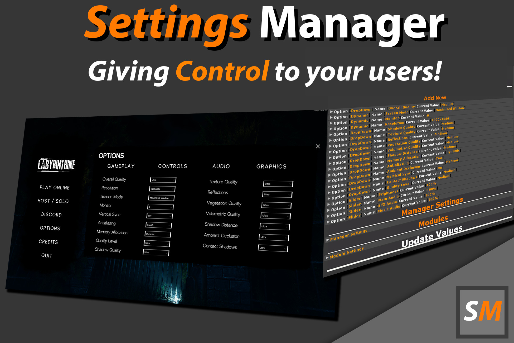 Settings Manager | GUI 工具 | Unity Asset Store