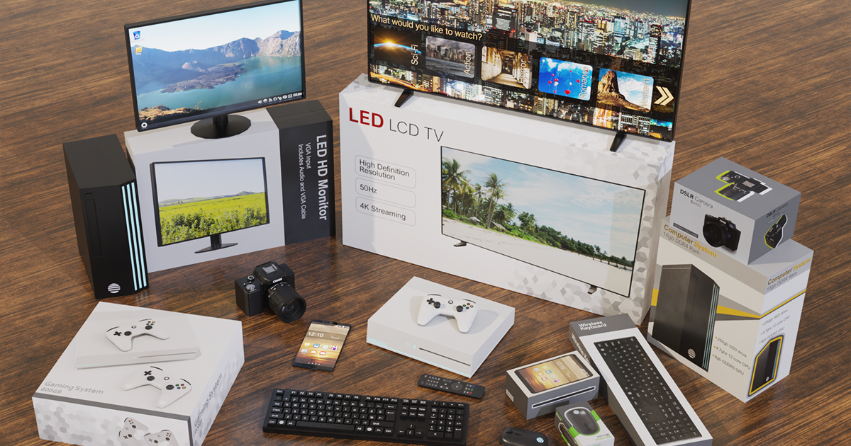 Electronics with Packaging | 3D Electronics | Unity Asset Store