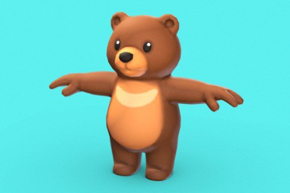 Cartoon Bear - Lowpoly Stylized Animal Pack