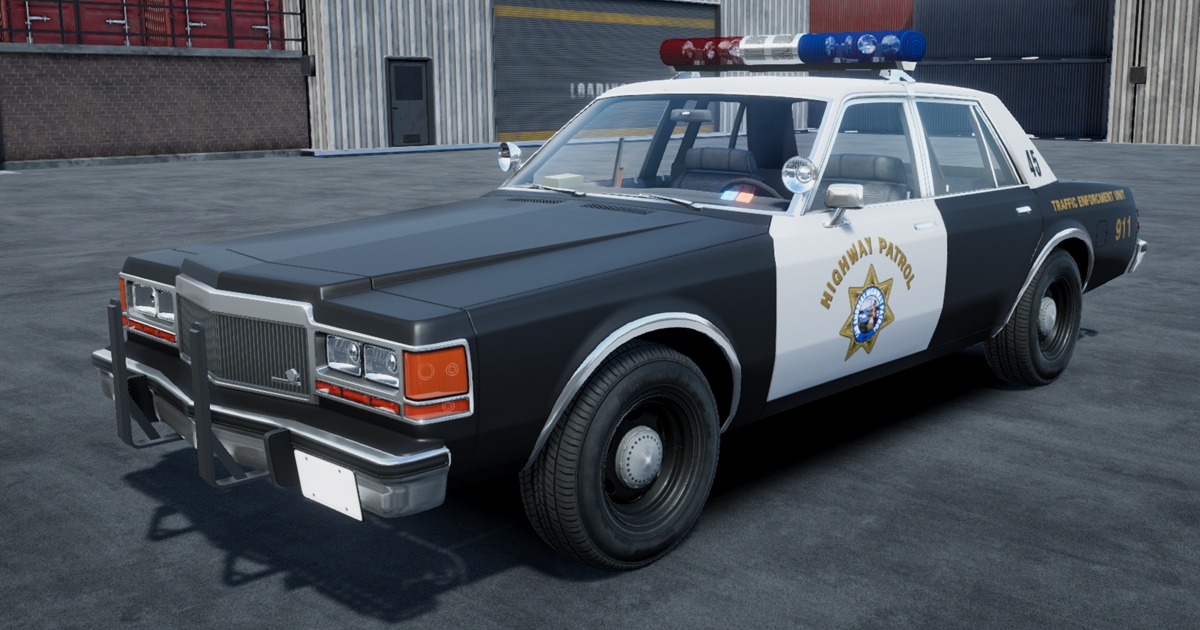 Unity Police Car 80s Police car | 3D 乗り物 | Unity Asset Store