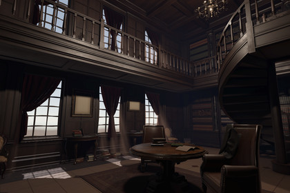 Victorian Gothic Library - Interior | Crimson Manor (URP)