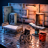 Abandoned Hospital - Modular Environment & Medical Props