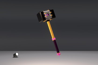 Stylized Voxel Hammer