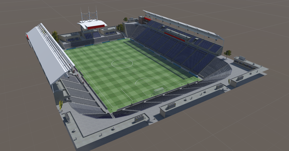 Football Unity Texture Midwest Park Football (Soccer) stadium | 3D Environments | Unity Asset ...