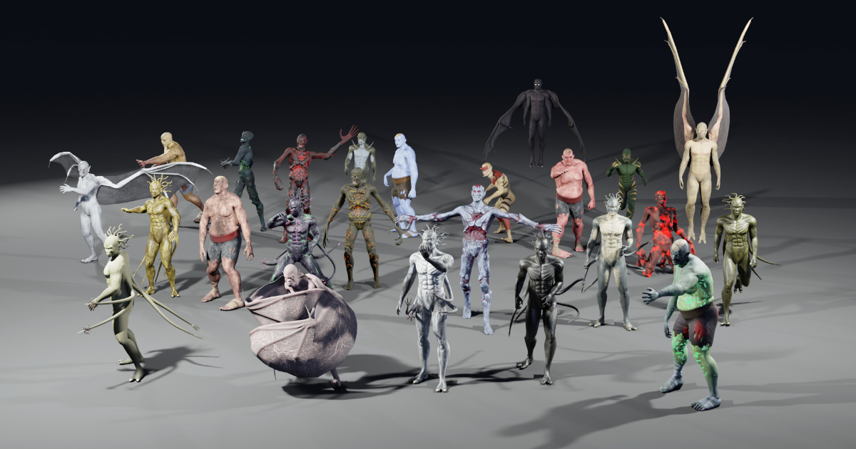 Unity Nightmare Creature Creature Pack Vol 1 | 3D Creatures | Unity Asset Store