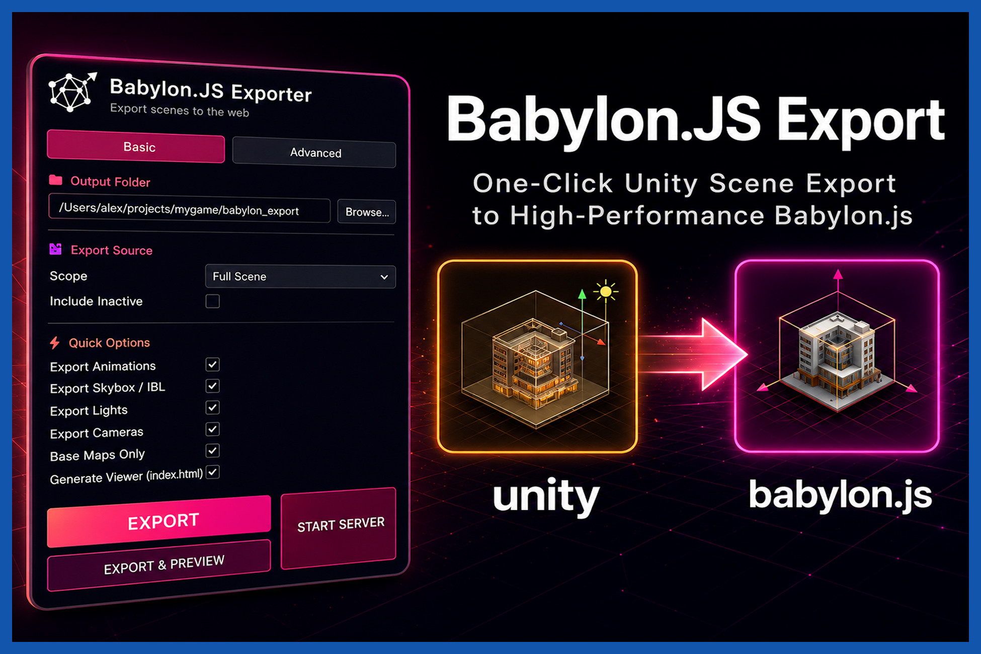 Babylon.JS Export For Unity, image 1