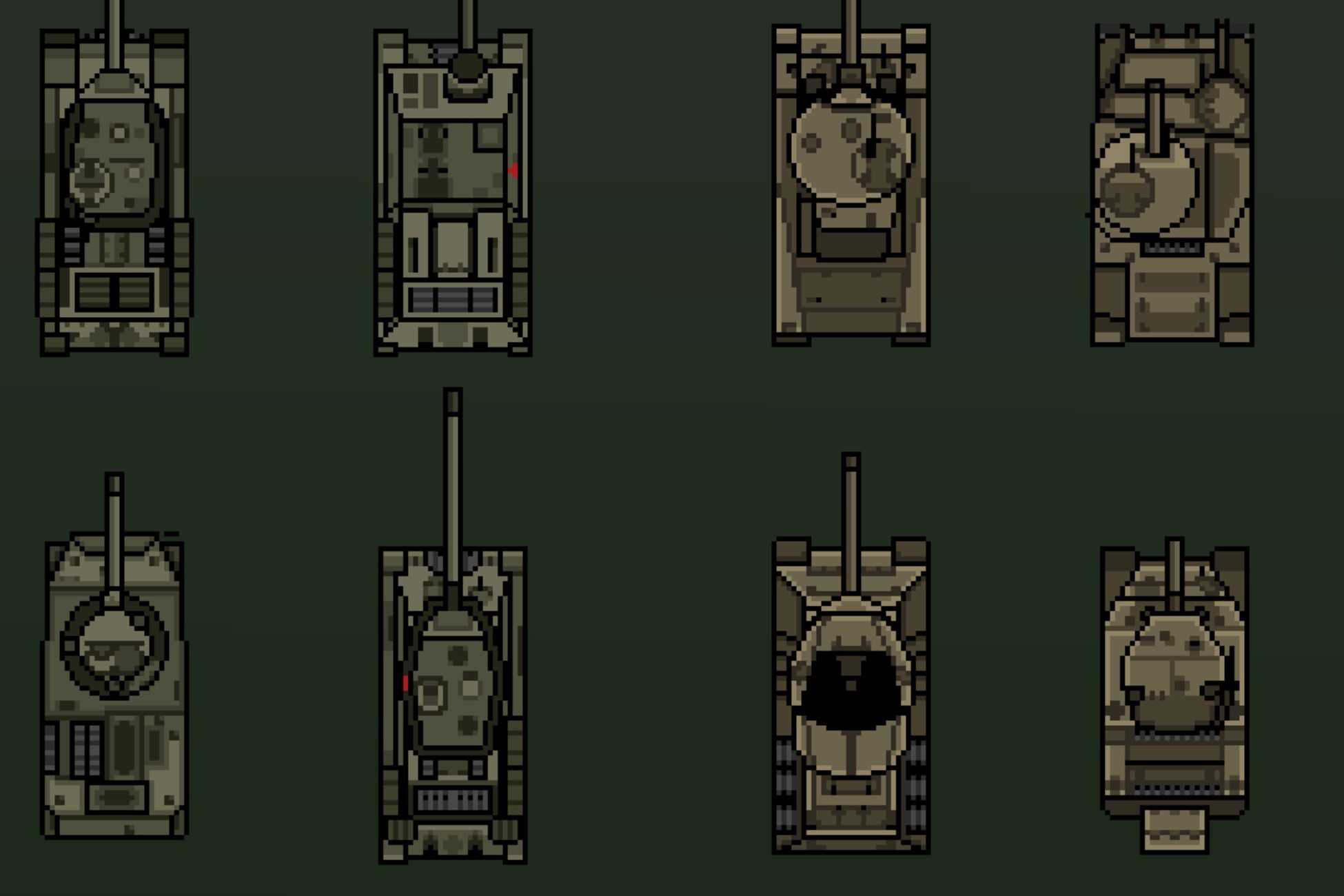 Pixel WW2 Tanks 2D | 2D | Unity Asset Store