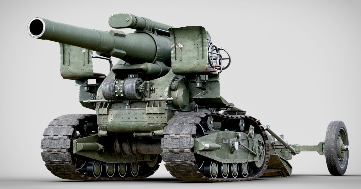 Rigged B-4 Howitzer WW2 | 3D Land | Unity Asset Store