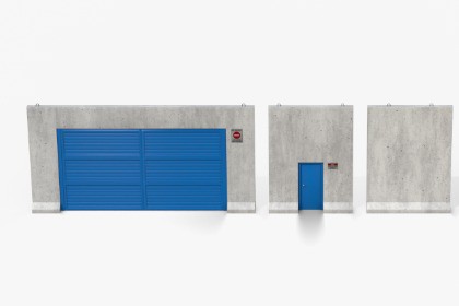 3D Modular Concrete Perimeter Wall