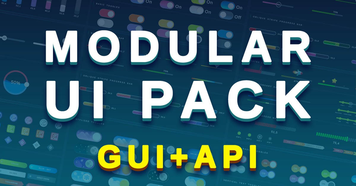 Modular UI Pack | 2D GUI | Unity Asset Store
