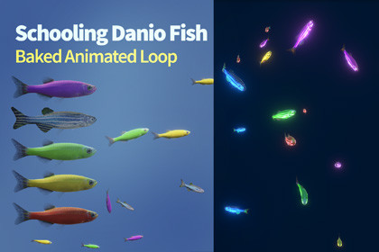 Danio Glow Schooling fish