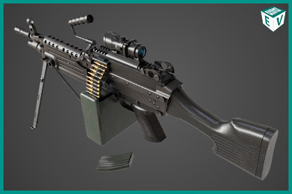 Machine Gun 12 URP HDRP Textures