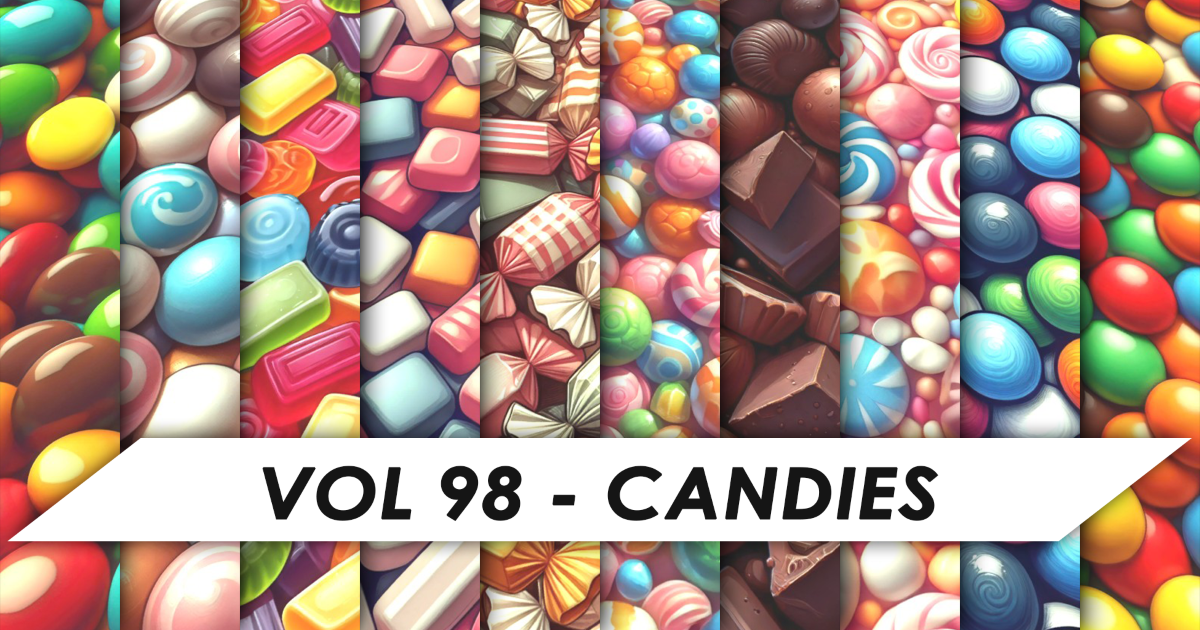 Stylized Textures - Vol 98 - Candies | 2D Textures & Materials | Unity ...