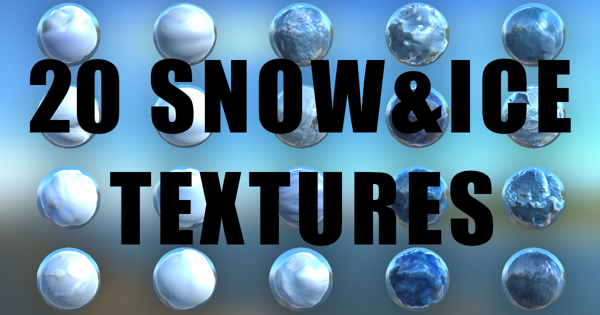 Snow and Ice Terrain Textures (20 Pack) | 2D Nature | Unity Asset Store