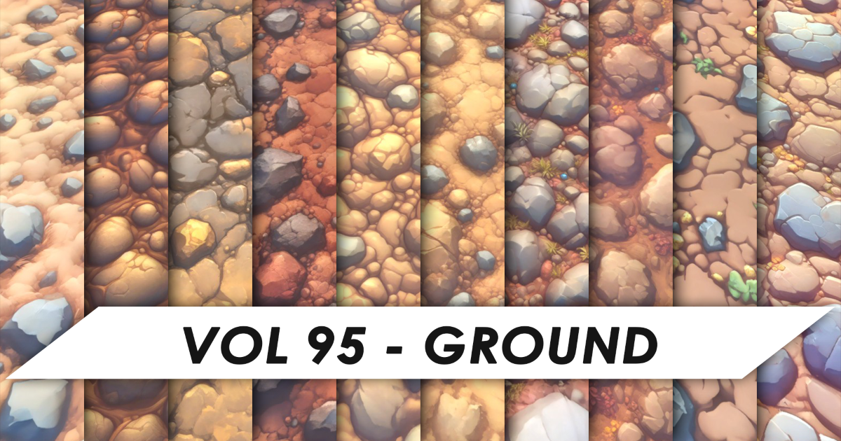 Stylized Textures - Vol 95 - Ground | 2D Textures & Materials | Unity ...
