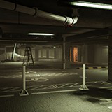 Atmospheric Modular Underground Car Park & Hallways