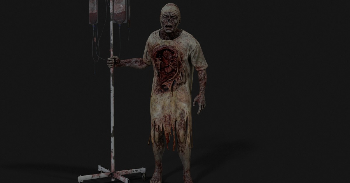 Cardiac Patient — Zombie Hospital Collection | Characters | Unity Asset ...