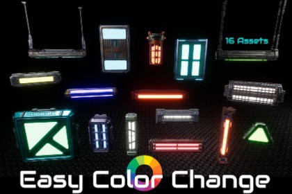 Sci-fi Lights Props Pack