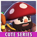 Mushroom Wizard King Cute Pro Series