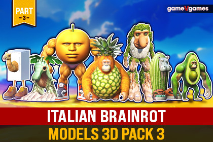 Italian Brainrot Models 3D - [Pack 3]