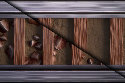 Train Tracks (Stylized) Texture & Material Vol. 01