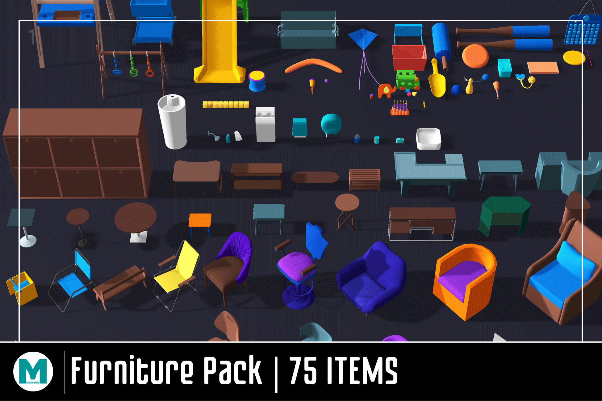 Furniture Pack by Maiami Studio 3D Environments Unity Asset Store