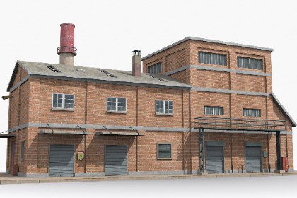 Industrial Factory Building – Variant 28