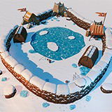 Stylized Ice Village Environment - Modular Snow Camp Pack