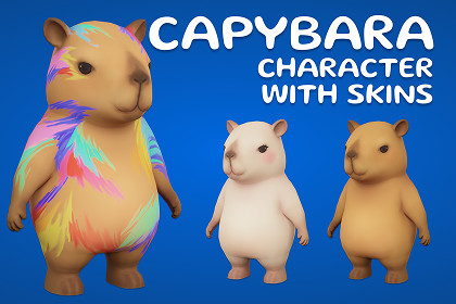 Capybara Character Mobile Ready