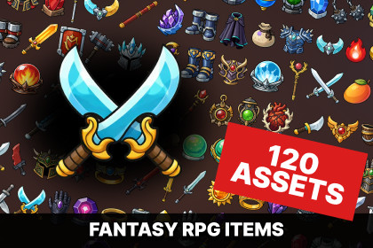 Fantasy RPG Weapons Armor Magic Artifacts Icons Pack Action Adventure Strategy