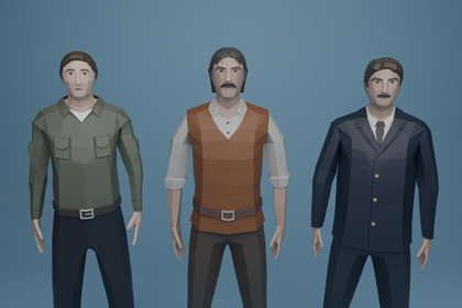 Low Poly Character Pack Rigged