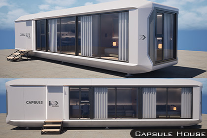 Futuristic Capsule House – Game & ArchViz