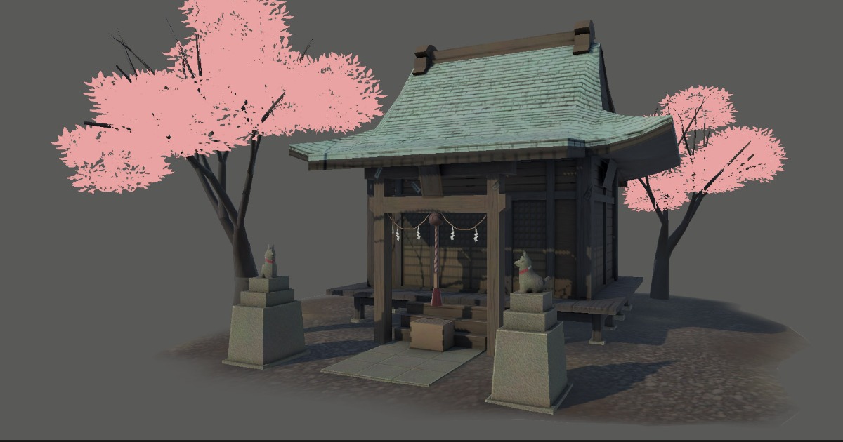 Japanese JInja shrine | 3D 역사적 건조물 | Unity Asset Store
