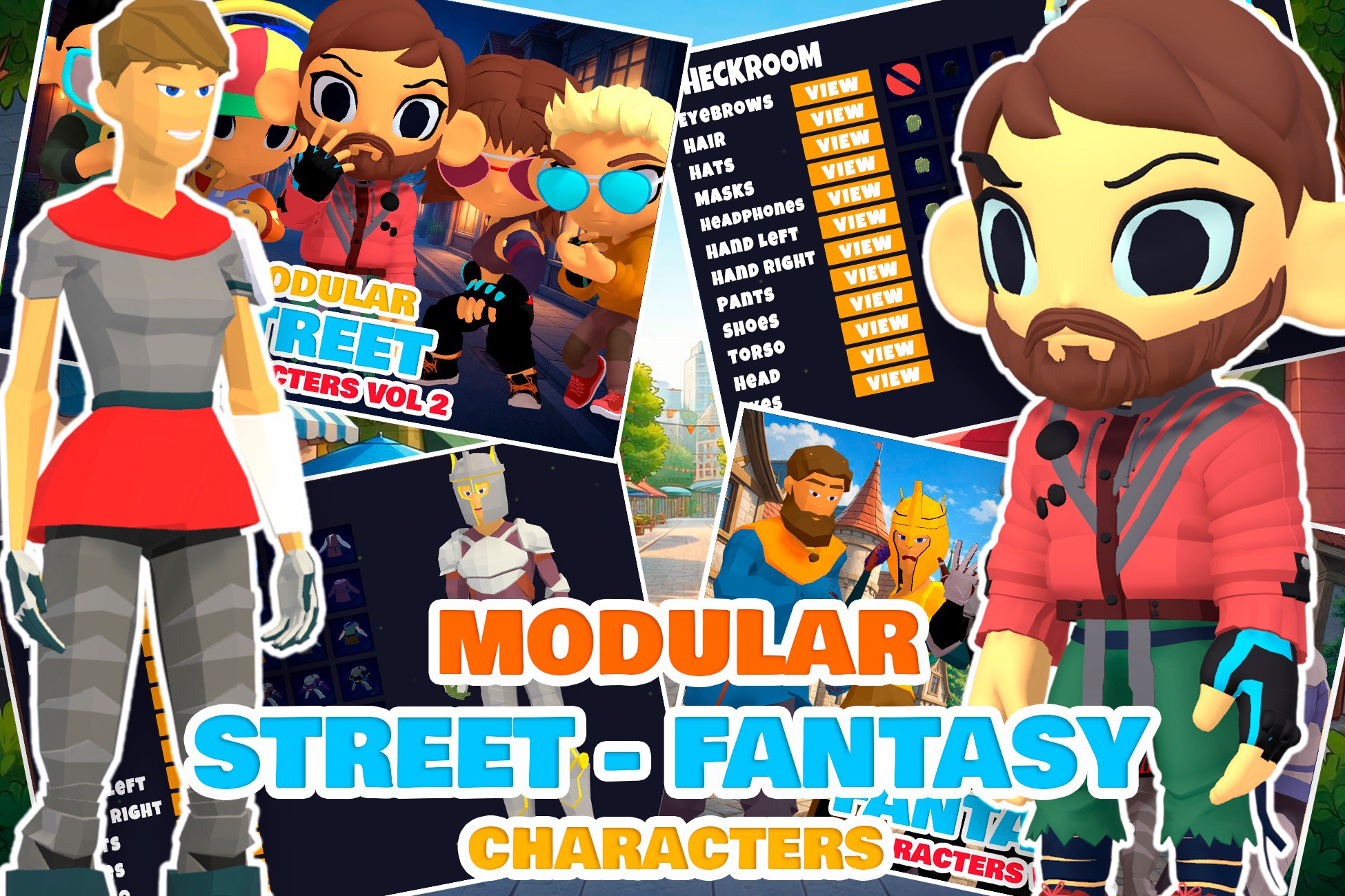 Stylized Characters Street and Fantasy Vol 2 | 3D Humanoids | Unity ...