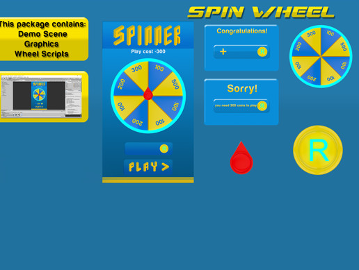 Unity Gameobject Wheel Spin Wheel | Integration | Unity Asset Store