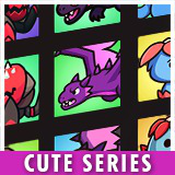Icons For Monsters Ultimate Pack 05 Cute Series