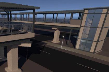 Asian Urban Modular Footbridge Kit - Vol. 1