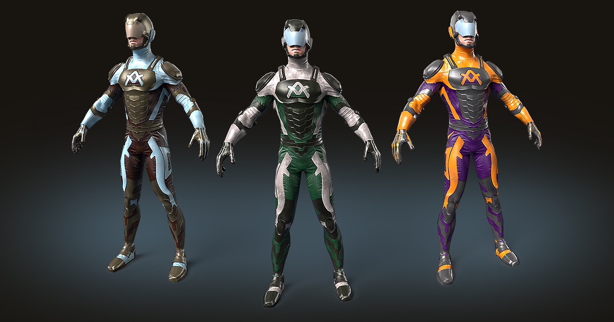 Low Poly Superhero 1 | 3D Humanoids | Unity Asset Store