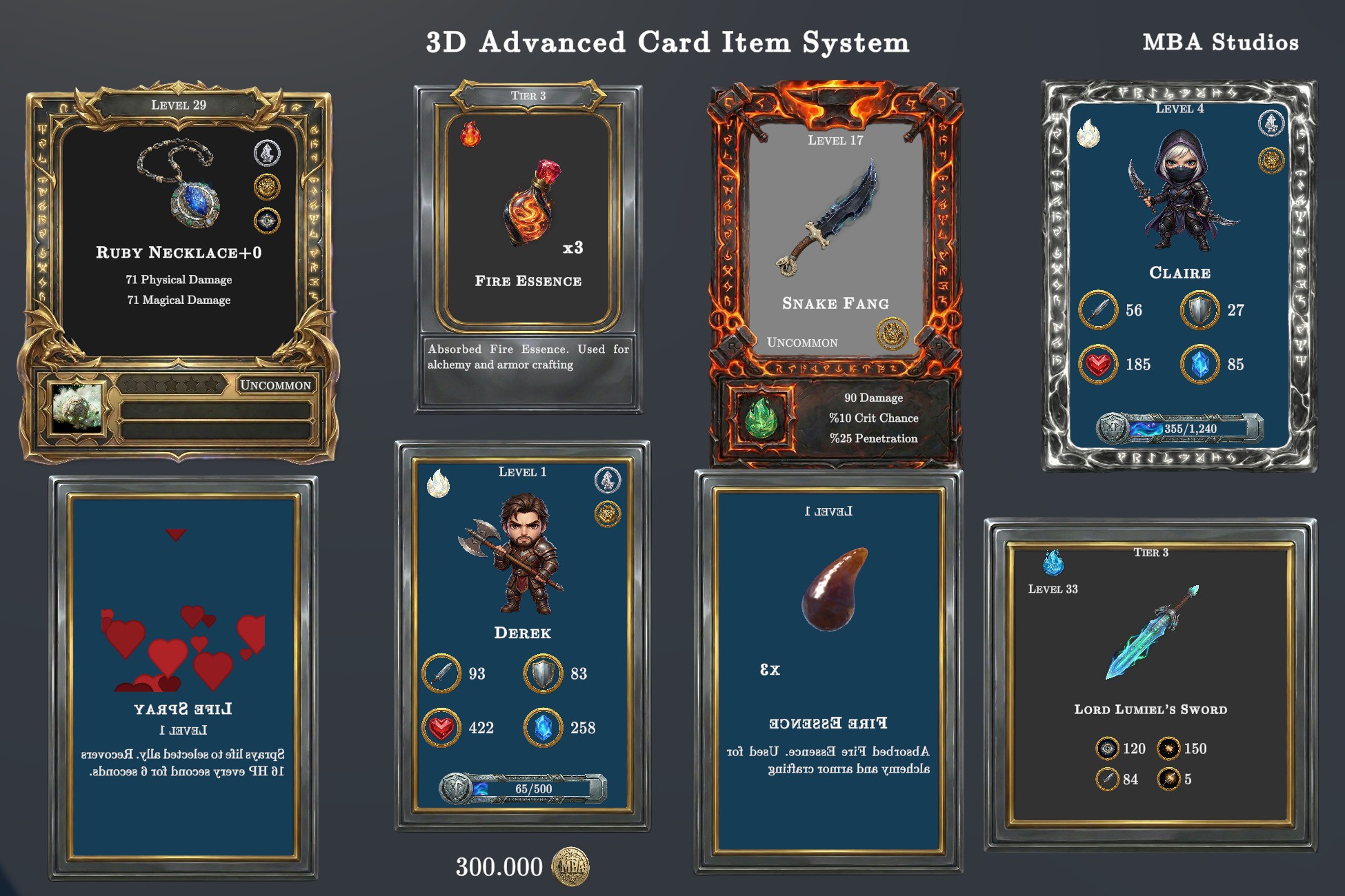 3D Advanced Card Template