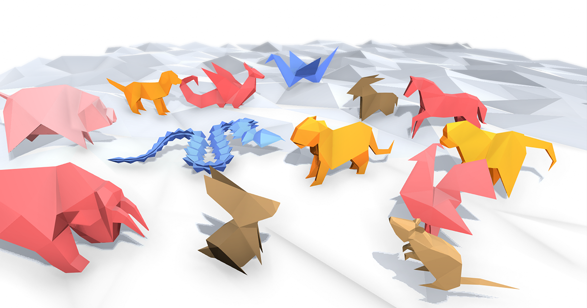 Origami Animals Pack | 3D Animals | Unity Asset Store