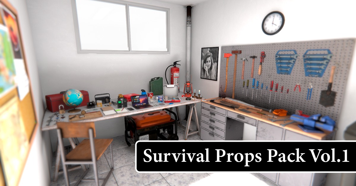Survival Props Pack Vol.1 | 3D Props | Unity Asset Store