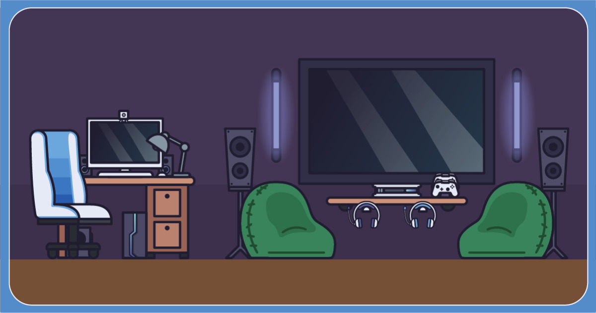 2d Computer Room 2D Gaming Room Furniture Pack | 2D Environments | Unity Asset Store