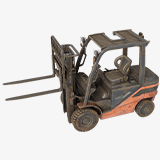 Old Dusty Forklift Truck03 Orange URP HDRP Textures