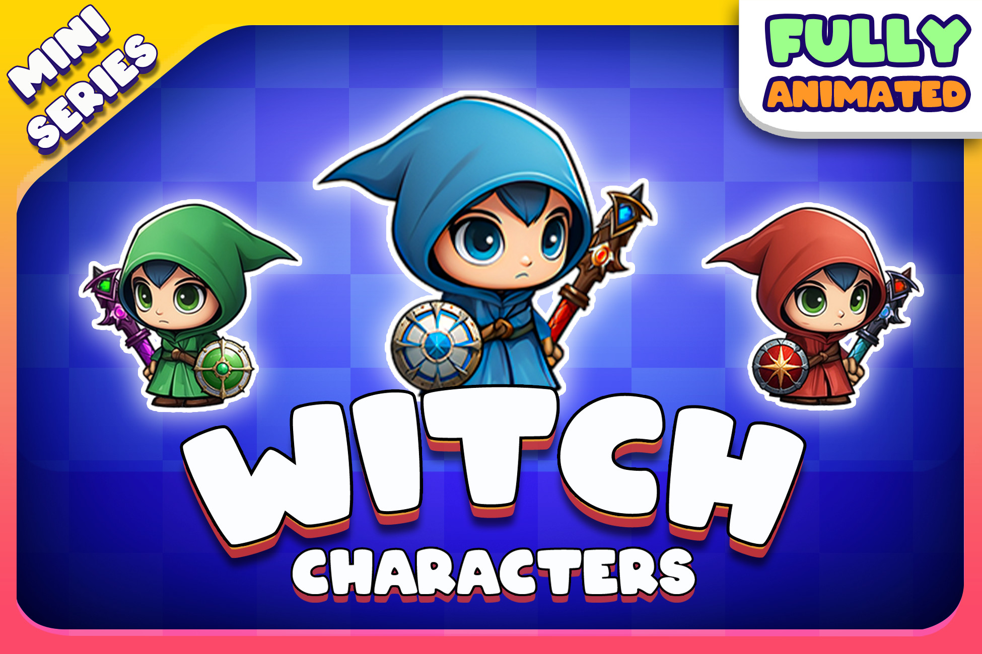 The Witch 2D Animated Character (Spriter) | 2D Characters | Unity Asset ...