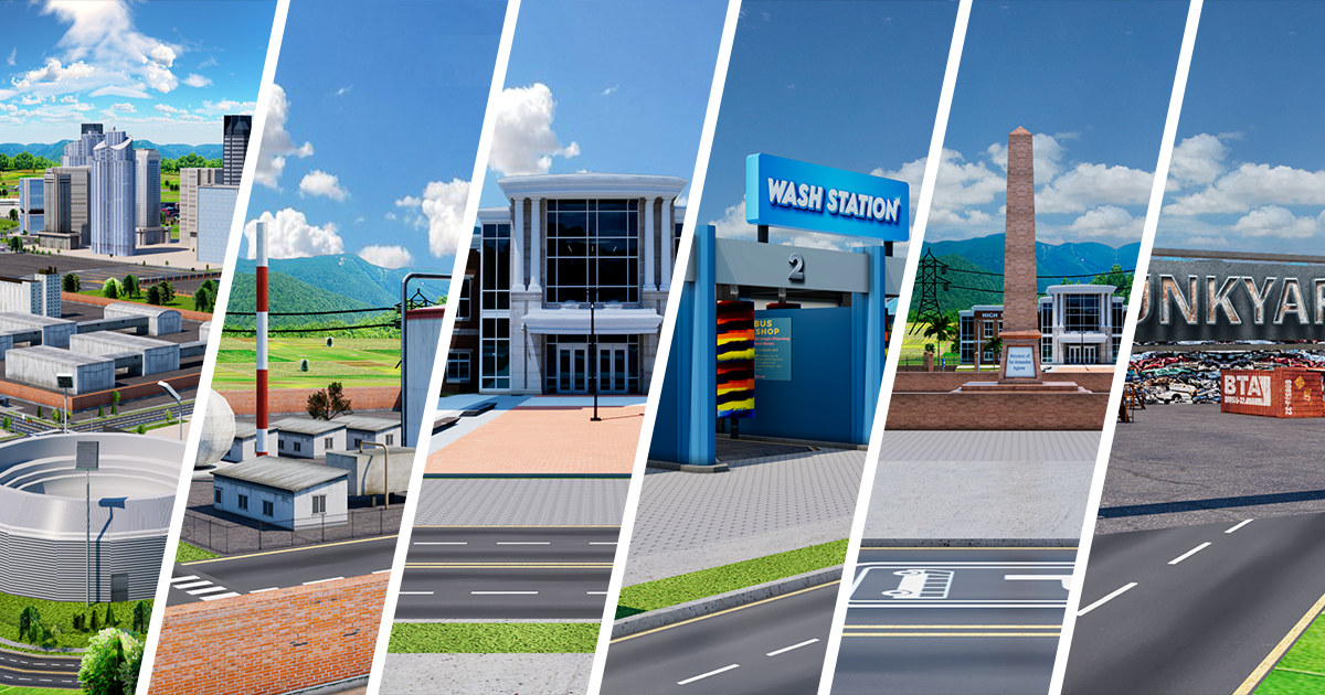 Mega Open World City Pack – Mobile-Optimized for Driving & Simulation ...