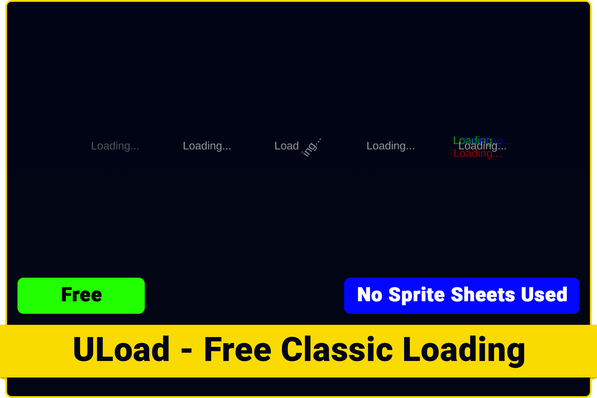 ULoad - Free Classic Loading | 2D GUI | Unity Asset Store