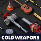 Cold Weapons - Low Poly 3D Models Pack