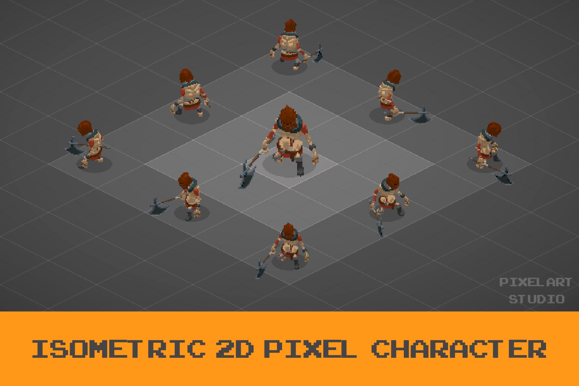 2D Skeleton Executioner - Isometric PixelArt Character | 2D Characters ...