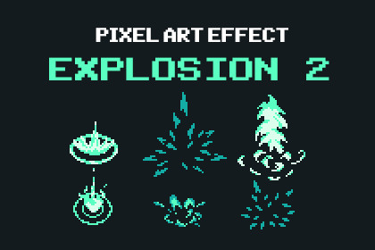 Explosion 2 - Pixel Art Effect