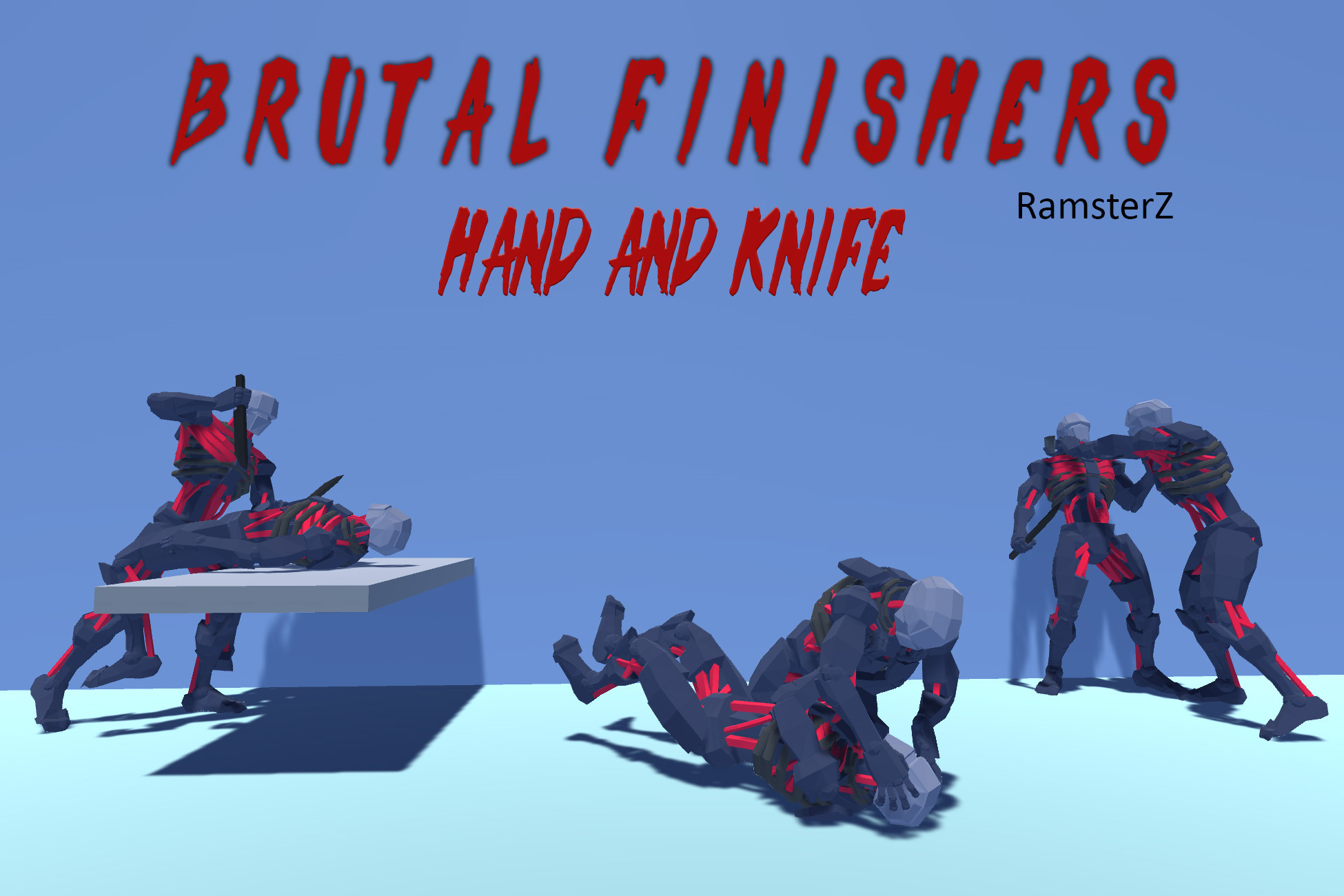 Brutal Finishers Hand and Knife 3D Animations Unity Asset Store